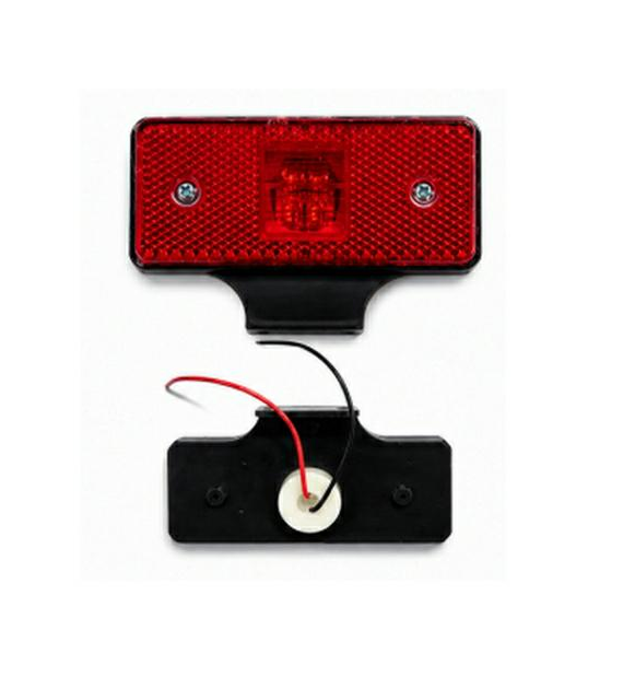 LAMPA OBRYSOWA ODBLASKOWA KĄTOWNIK CZERWONA LED