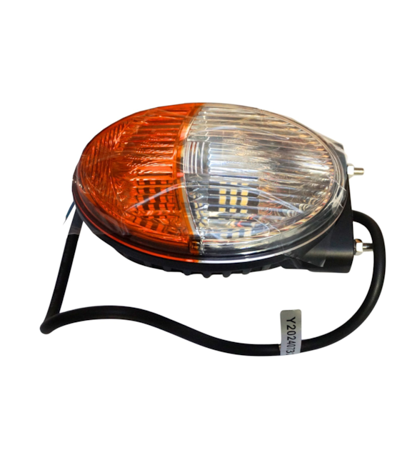 LAMPA PRZEDNIA LED Z KIERUNKOWSKAZEM OWALNA