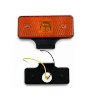 LAMPA OBRYSOWA ODBLASKOWA KĄTOWNIK POMARAŃCZOWA LED